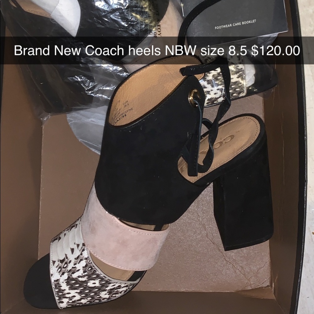 Coach authentic wedge heels